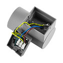 Deko-Light Gevelspot ACHERNAR DOWN 1-vlams, cilindrisch, met lamphouder GU10 IP65, lichtgrijs