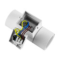 Deko-Light Gevelspot ACHERNAR UP & DOWN 2-vlams, cilindrisch, met lamphouder GU10 IP65, wit