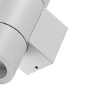 Deko-Light Gevelspot ACHERNAR UP & DOWN 2-vlams, cilindrisch, met lamphouder GU10 IP65, wit