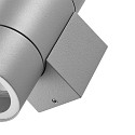 Deko-Light Gevelspot ACHERNAR UP & DOWN 2-vlams, cilindrisch, met lamphouder GU10 IP65, lichtgrijs