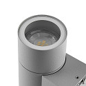Deko-Light Gevelspot ACHERNAR UP & DOWN 2-vlams, cilindrisch, met lamphouder GU10 IP65, lichtgrijs