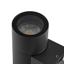 Deko-Light Gevelspot ACHERNAR UP & DOWN 2-vlams, cilindrisch, met lamphouder GU10 IP65, donkergrijs