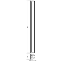 Deko-Light Lichtbalk HIGHBAY NORMAE LED IP65, donkergrijs, helder, gesatineerd