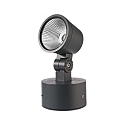 Deko-Light Outdoor LED spot COLT 8W COB, IP65, 3000K 470lm 775cd 40�, die-cast aluminum, black grey / opal