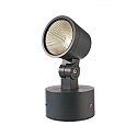 Deko-Light Outdoor LED spot COLT 8W COB, IP65, 3000K 470lm 775cd 40�, die-cast aluminum, black grey / opal