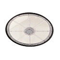 Halstraler VEGA DALI constante stroom IP65, gepoedercoat, gitzwart dimbaar
