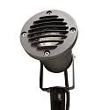 Deko-Light Lamp met grondpen SPIKY 100MM cilindrisch, kort, instelbaar GU10 IP65 / IP44, zwart dimbaar