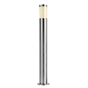 Outdoor floor lamp PORRIMA, height 100cm, IP44, GU10 max. 5W, brushed stainless steel