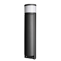 Deko-Light Lichtzuil met contactdozen ARAWAN 2-voudig, rond, schakelbaar IP44, donkergrijs 