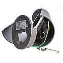 Deko-Light Lichtzuil met contactdozen ARAWAN 2-voudig, rond, schakelbaar IP44, donkergrijs 