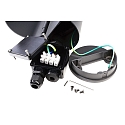 Deko-Light Lichtzuil met contactdozen ARAWAN 2-voudig, rond, schakelbaar IP44, donkergrijs 