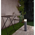 Deko-Light Lichtzuil met contactdozen ARAWAN 2-voudig, rond, schakelbaar IP44, donkergrijs 