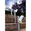 Deko-Light path light ZILLY II GU10 IP44, silver, transparent dimmable