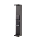 energy column LERNA 600 2-fold, with lighting, dark grey