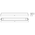 Deko-Light bedieningsapparatuur LONG-FLAT DIM CV - 24V 50-150W spanningsconstante, 1 Kanaal, zwart