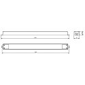 Deko-Light bedieningsapparatuur LONG-FLAT DIM CV - 48V 50-150W spanningsconstante, 1 Kanaal, zwart