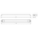 Deko-Light Voedingsapparaat LONG FLAT (CV DC), zwart