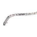 Flex profile for D FLEX LINE LED strip, 50cm (reel), anodized aluminum, matt silver