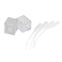 Eindkap set van 2, wit