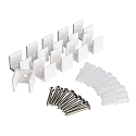 Montageklem set van 10, wit