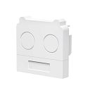 Lichtlijnsysteem eindkap SANOTRUNK UNIVERSAL set van 2, wit