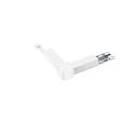 L-connector SANOTRUNK UNIVERSAL DALI aanstuurbaar, links, wit