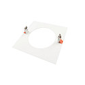 Deko-Light Reduceerring 210/135MM mechanisch, vierkant, ingebouwde versie, verkeerswit