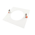 Deko-Light Reduceerring 240/180MM mechanisch, vierkant, ingebouwde versie, verkeerswit