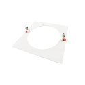 Deko-Light Reduceerring 280/210MM mechanisch, vierkant, ingebouwde versie, verkeerswit