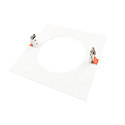 Deko-Light Reduceerring 240/180MM mechanisch, vierkant, ingebouwde versie, signaal wit
