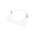 Deko-Light Reduceerring 280/210MM mechanisch, vierkant, ingebouwde versie, signaal wit
