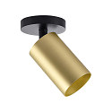 Deko-Light surface mounted housing CAN MIX'N MATCH 1/2 - SPOT HEAD (CEILING / 3PHASE) cylindrical, rigid, mechanical, brass