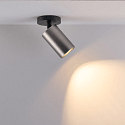 Deko-Light surface mounted housing CAN MIX'N MATCH 1/2 - SPOT HEAD (CEILING / 3PHASE) cylindrical, rigid, mechanical, anthracite