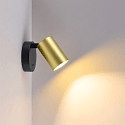 Deko-Light surface mounted housing CAN MIX'N MATCH 1/2 - SPOT HEAD (WALL / TABLE / FLOOR) cylindrical, mechanical, brass