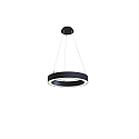 pendant luminaire LAUTARO 600/80 DOWN OPAL M3 IP20, black dimmable