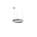 Pendelarmatuur LAUTARO 600/80 DOWN PRISMA P3 IP20, lichtgrijs dimbaar
