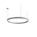 Pendelarmatuur LAUTARO 1200/60 DOWN PRISMA P4 IP20, lichtgrijs dimbaar