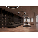 Deko-Light pendant luminaire LAUTARO 1200/60 UP/DOWN OPAL P4 IP20, light grey dimmable