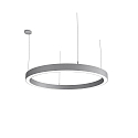 Pendelarmatuur LAUTARO 1200/80 DOWN PRISMA P4 IP20, lichtgrijs dimbaar