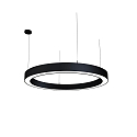 Pendelarmatuur LAUTARO 1200/100 DOWN PRISMA P4 IP20, zwart dimbaar