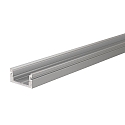 U-profiel AU-01-08, 8-9,3 mm plat, zilver geanodiseerd