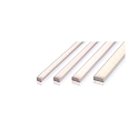  AU-01-15, flat U-profile for 15 - 16,3 mm LED stripes, 200cm, matt white