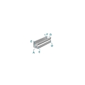 Deko-Light AU-02-10, high U-profile for 10 - 11,3 mm LED stripes, 100cm, anodized aluminum