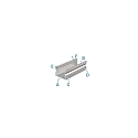 Deko-Light AU-02-15, high U-profile for 15 - 16,3 mm LED stripes, 100cm, anodized aluminum