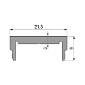 Deko-Light Profiel T-02-20, AH-01-20, zilver