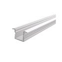 ET-02-10, high T-profile for 10 - 11,3 mm LED stripes, 200cm, matt white