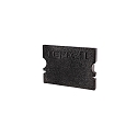 Endcaps P-AU-02-15, 21 mm, 2 items, black