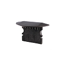 Endcaps P-ET-02-10, 25 mm, 2 items, black
