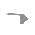 Eindkap AL-01-10 2 stuks, grijs