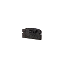 Endcaps f-AU-01-10, 16 mm, 2 items, black